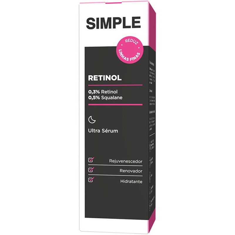 ultra sérum facial simple ácido retinol 30ml