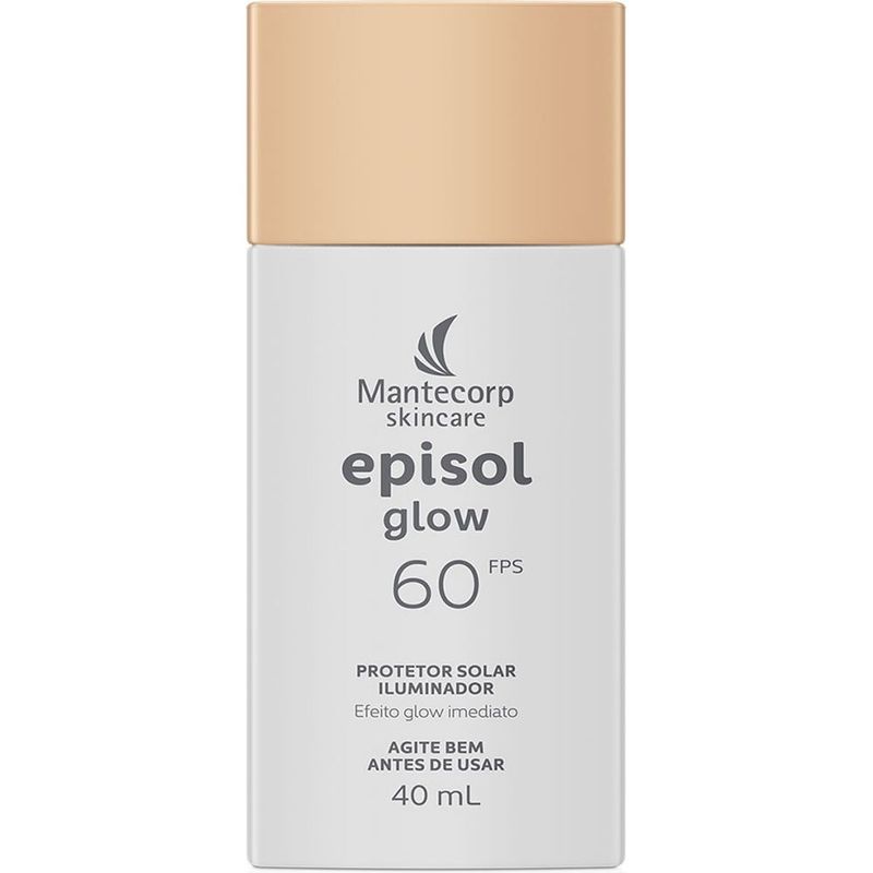 protetor solar iluminador facial fps60 episol glow 40ml