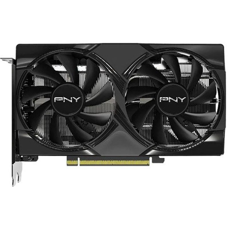 placa de vídeo pny geforce rtx 5060 oc dual fan graphics 8gb gddr7 ss-fread y 2-slot preto w-bi