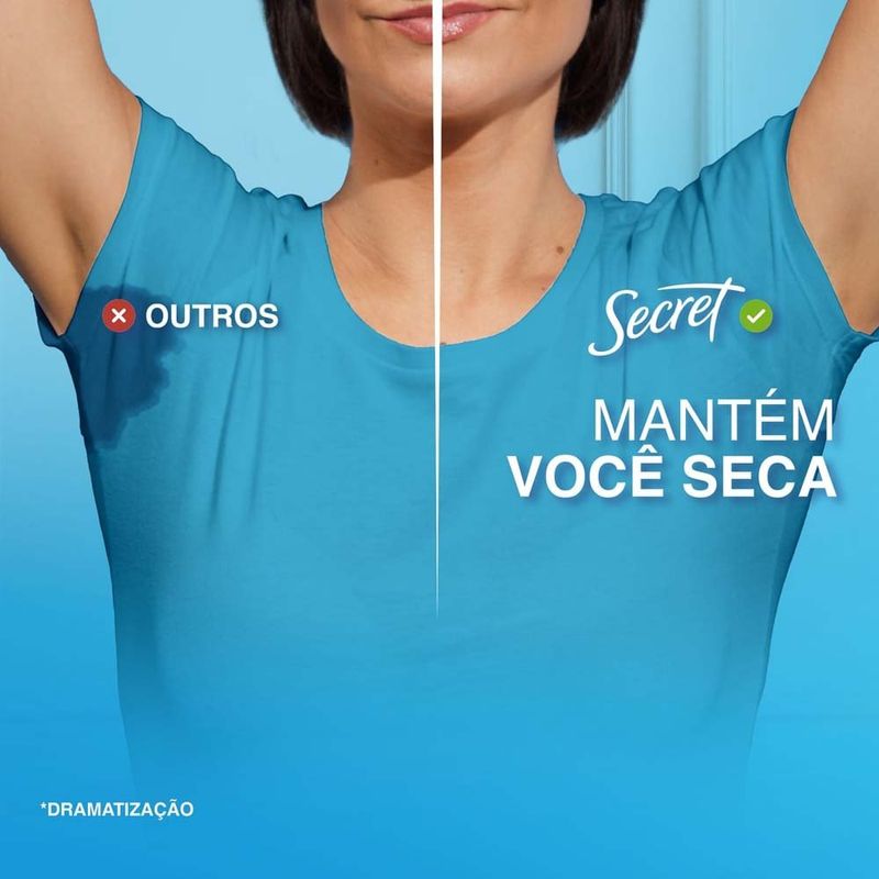 desodorante gel antitranspirante secret fresh defense cotton 73g