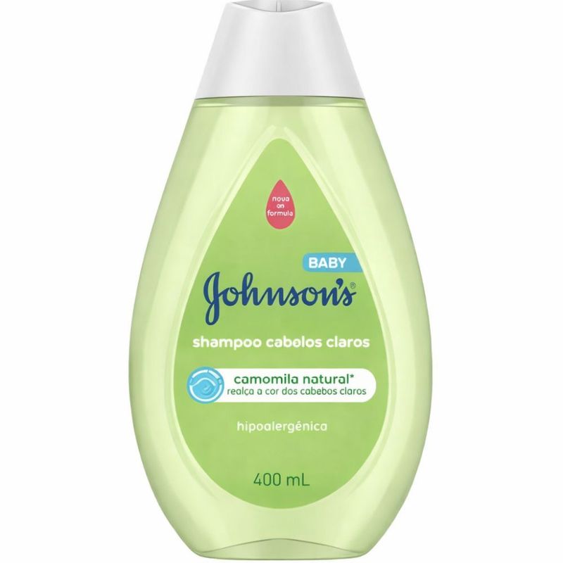shampoo johnson & johnson baby para cabelos claros 400ml