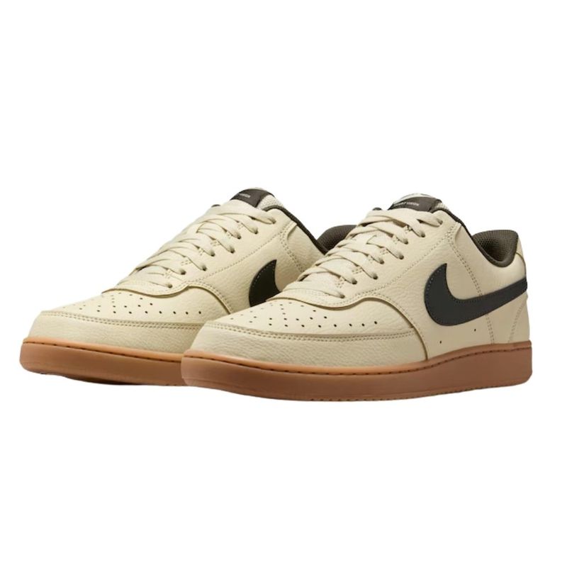 tênis casual masculino n°38 nike court vision low bege (mp)