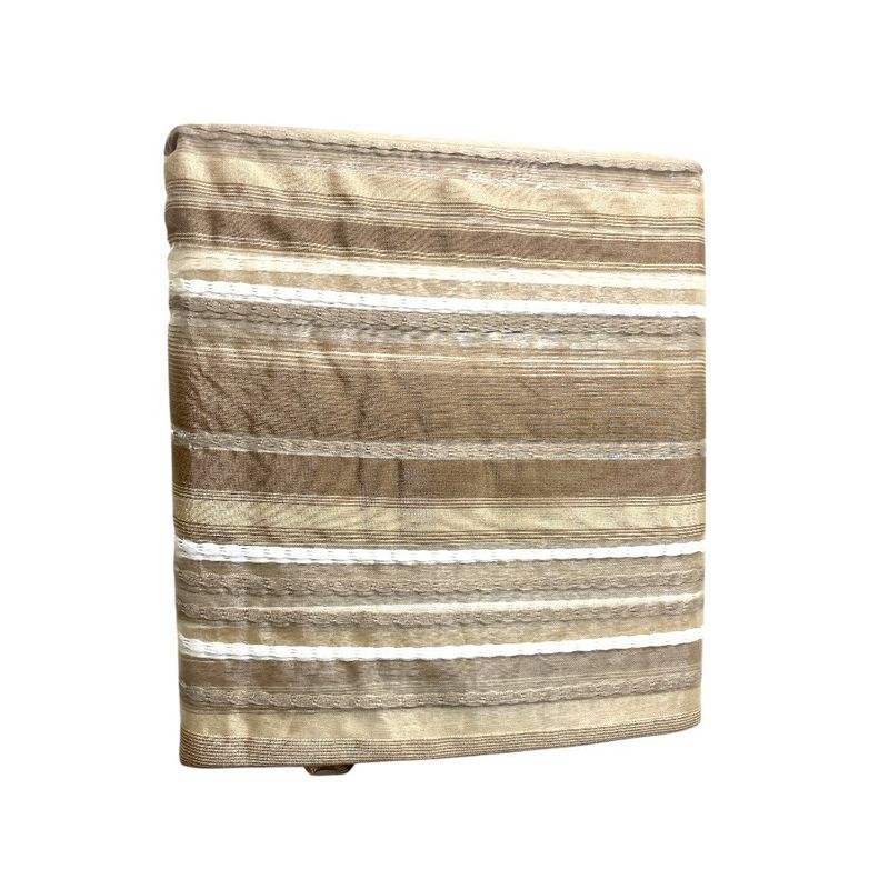 cortina rideau 140x240cm branco e bege (mp)