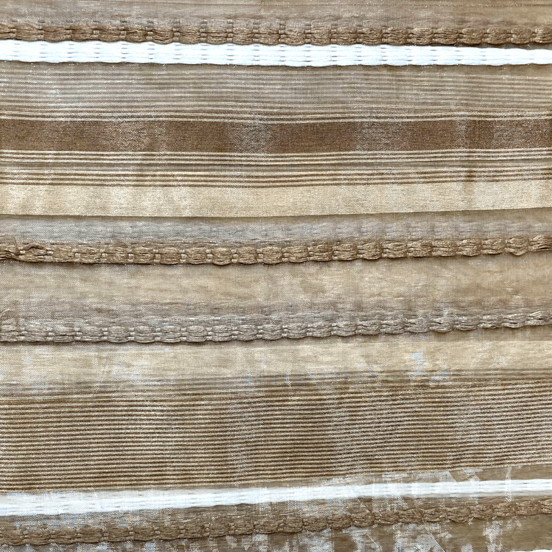 cortina rideau 140x240cm branco e bege (mp)
