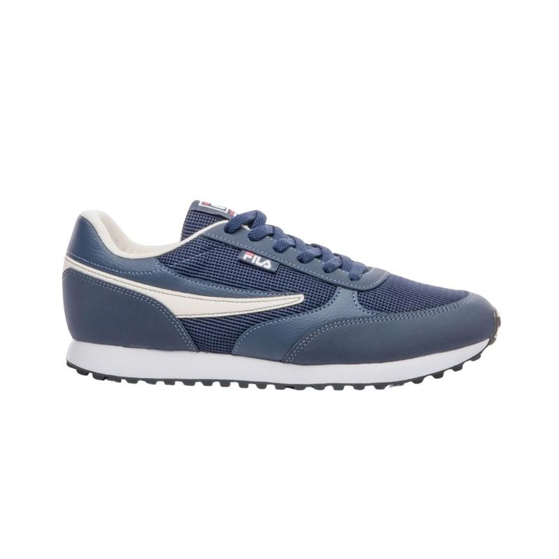 tênis casual masculino n°42 fila renno classic azul marinho (mp)