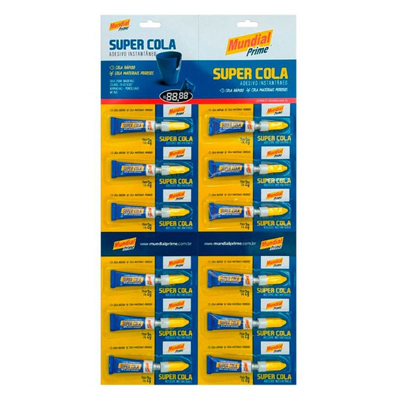 cola instantânea aeroflex mp93 com 12 unidades 2g (mp)