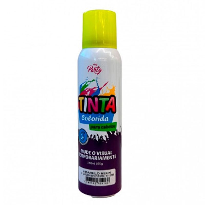 tinta temporária para cabelo aeroflex amarelo 150ml (mp)