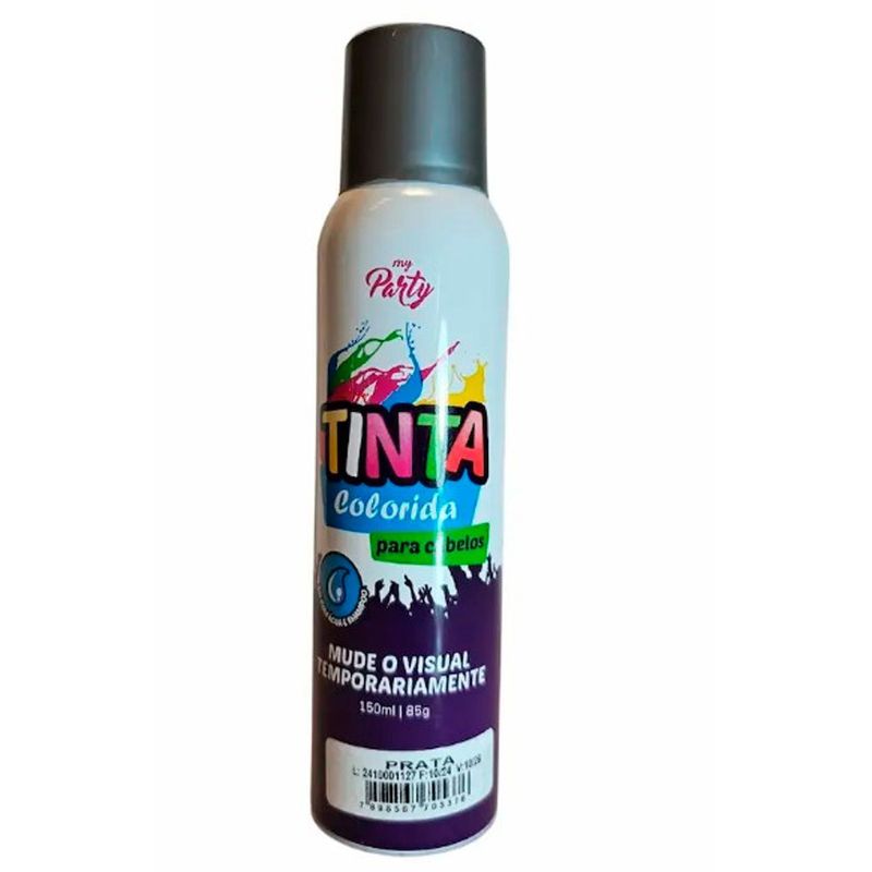 tinta temporária para cabelo aeroflex prata 150ml (mp)