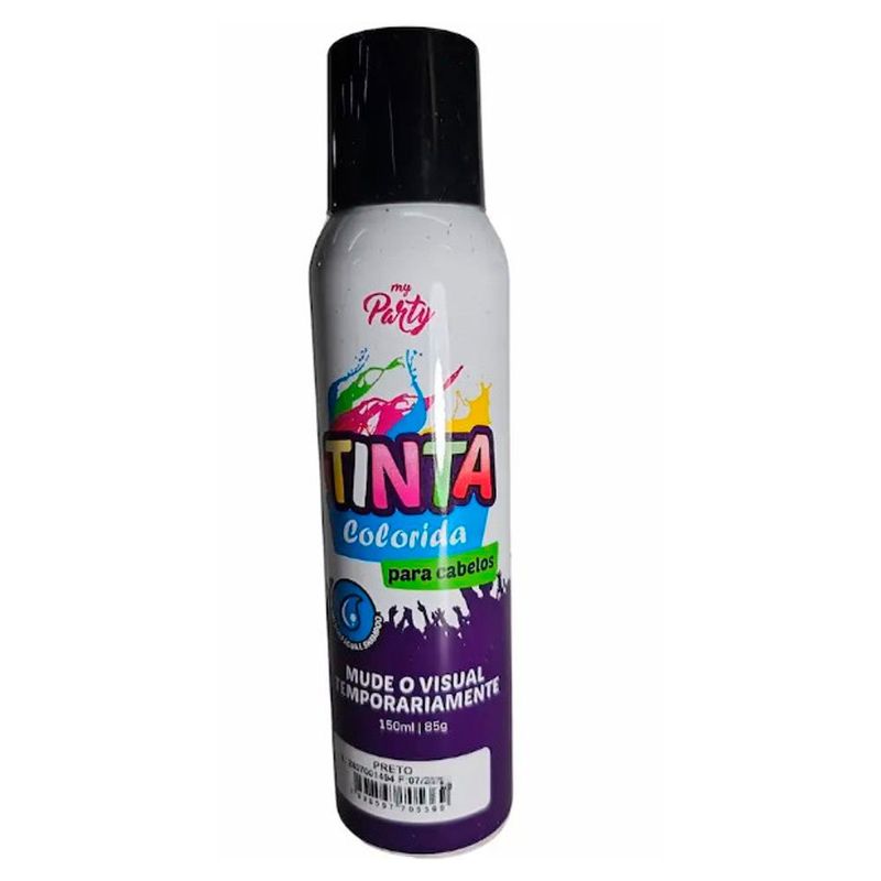 tinta temporária para cabelo aeroflex preto 150ml (mp)