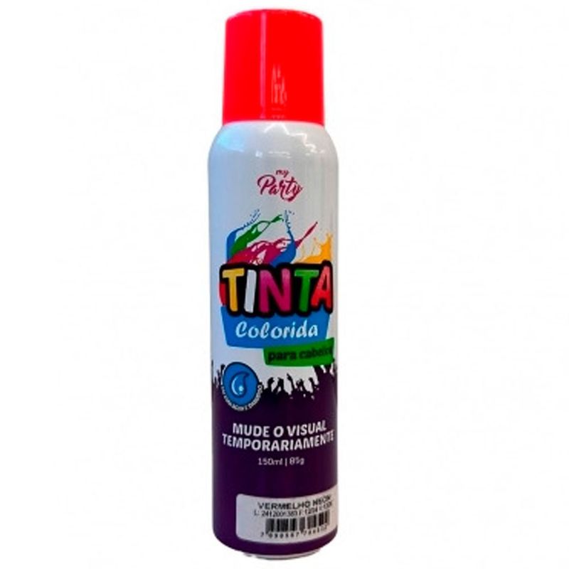 tinta temporária para cabelo aeroflex vermelho 150ml (mp)