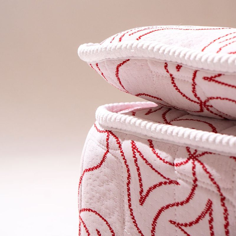 colchão king marjom tuxauá mola ensacada pillow top malha importada 193x203x30cm (mp)