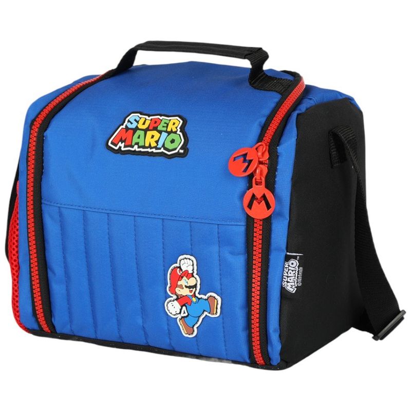 lancheira infantil luxcel mario bros azul la49913mo0200un