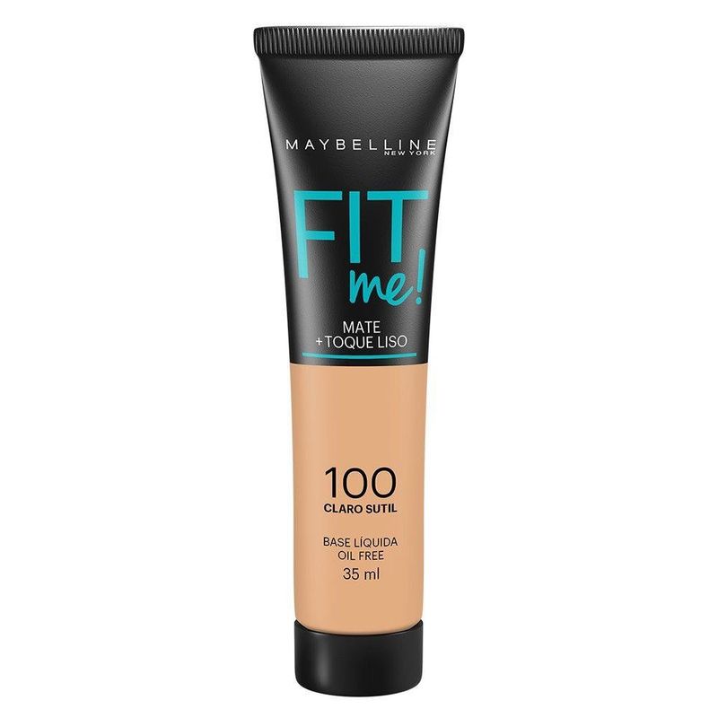 base líquida loreal maybelline fit me 100 claro sutil 35ml