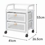 carrinho organizador zohao 02 andares t-bi