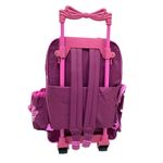 mochila de rodinhas tm baby squad 50x38cm rosa (mp)