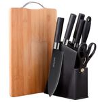 conjunto de facas chuangmu 2 em 1 preto t-bi