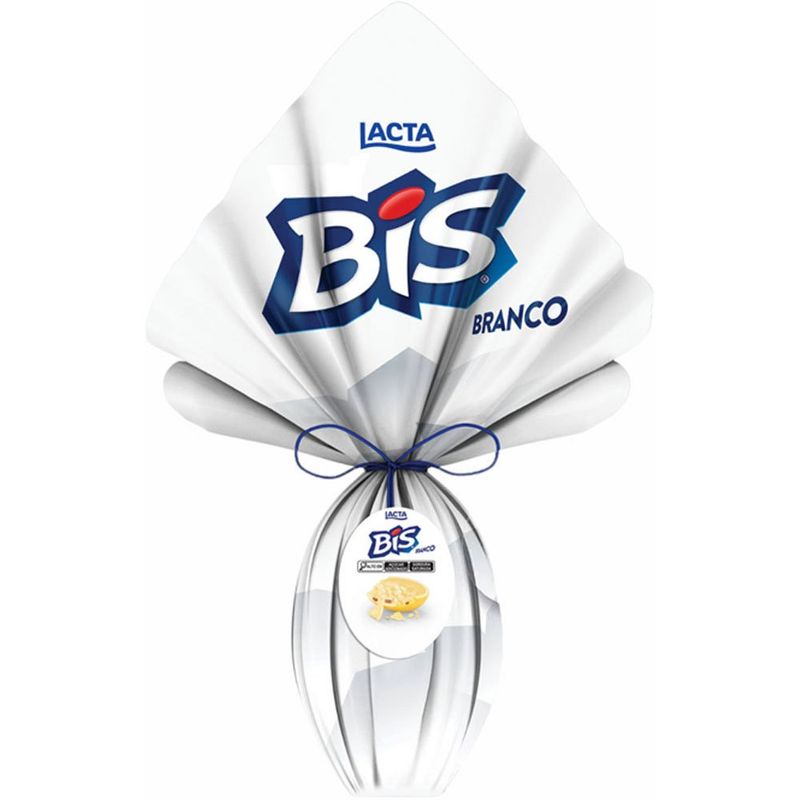 ovo de páscoa lacta bis chocolate branco 234g
