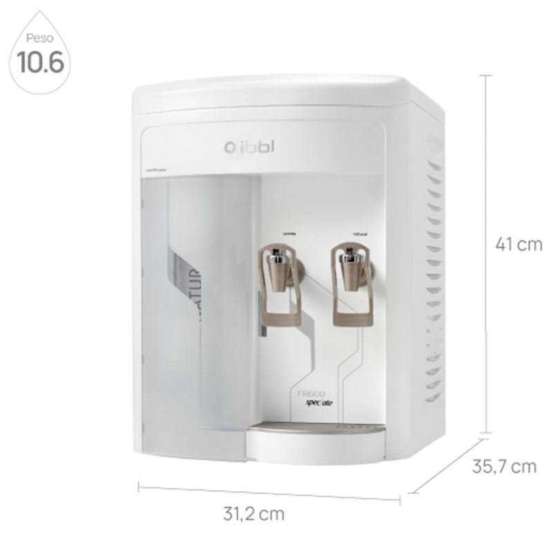 purificador de água ibbl fr-600 speciale com compressor branco 127v