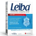 leiba lactobacillus acidophillus 12 cápsulas probiótico 1 bilhão união química
