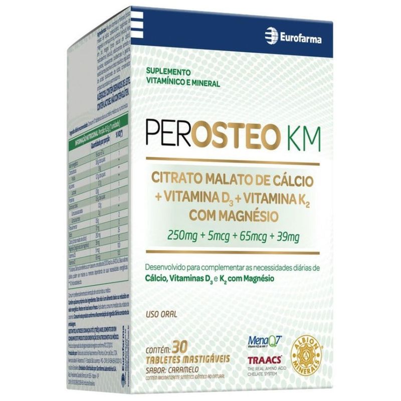 perosteo km 30 pastilhas gomas eurofarma