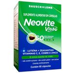 suplemento alimentar neovite visão 60 cápsulas bausch & lomb