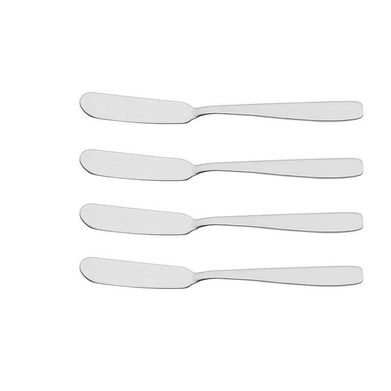 jogo de espátulas para manteiga tramontina cosmos em aço inox 4 peças (mp)