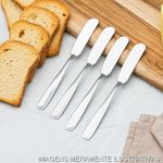 jogo de espátulas para manteiga tramontina cosmos em aço inox 4 peças (mp)