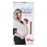 canguru bebê passeio wrap cinza (mp)