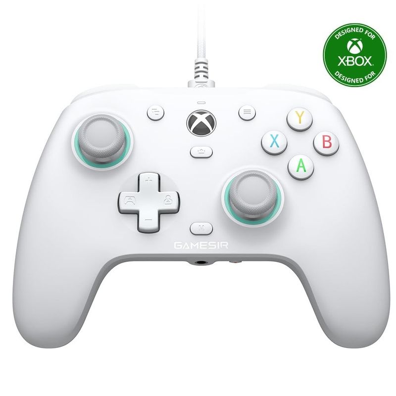 controle com fiogamesir g7 se para xbox series x/s one branco e-bi