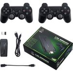 controle gamer watford com cabo e adaptador preto e-bi