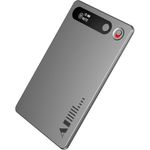 gravador de voz haylou digital inteligente 64gb cinza e-bi