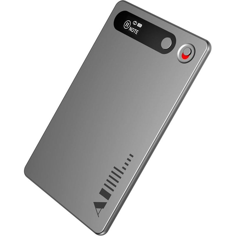 gravador de voz haylou digital inteligente 64gb cinza e-bi