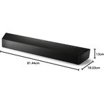 soundbar philips com subwoofer integrado preto b5706 w-bi