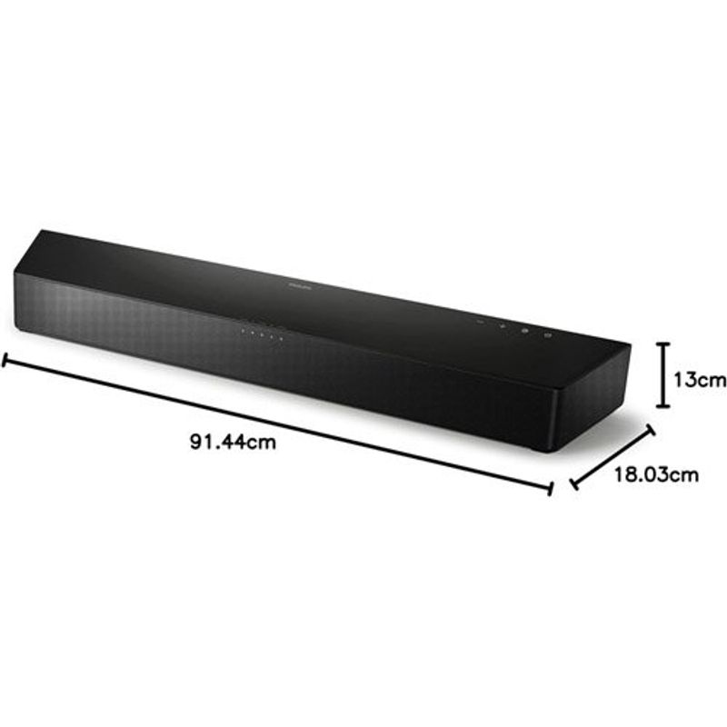 soundbar philips com subwoofer integrado preto b5706 w-bi