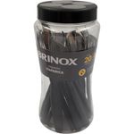 conjunto de talheres 20 peças brinox itapar preto 6000/414