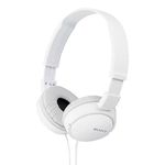 fone de ouvido sony zx com fio cor branco mdr-zx110 a-bi