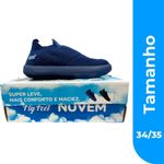 tênis nuvem ortopédica daaz azul 34/35
