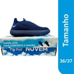 tênis nuvem ortopédica daaz azul 36/37