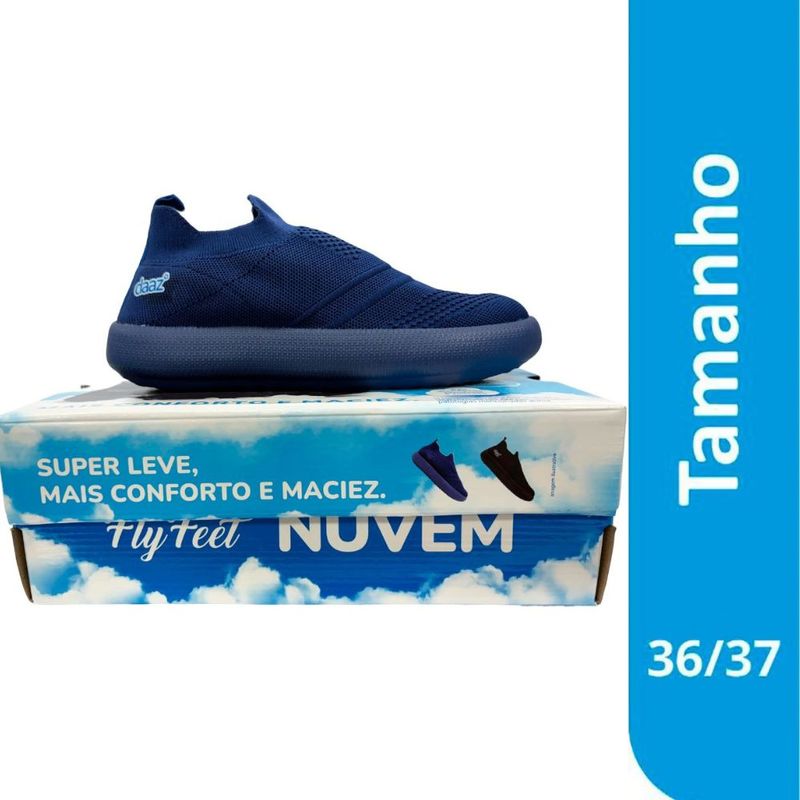 tênis nuvem ortopédica daaz azul 36/37
