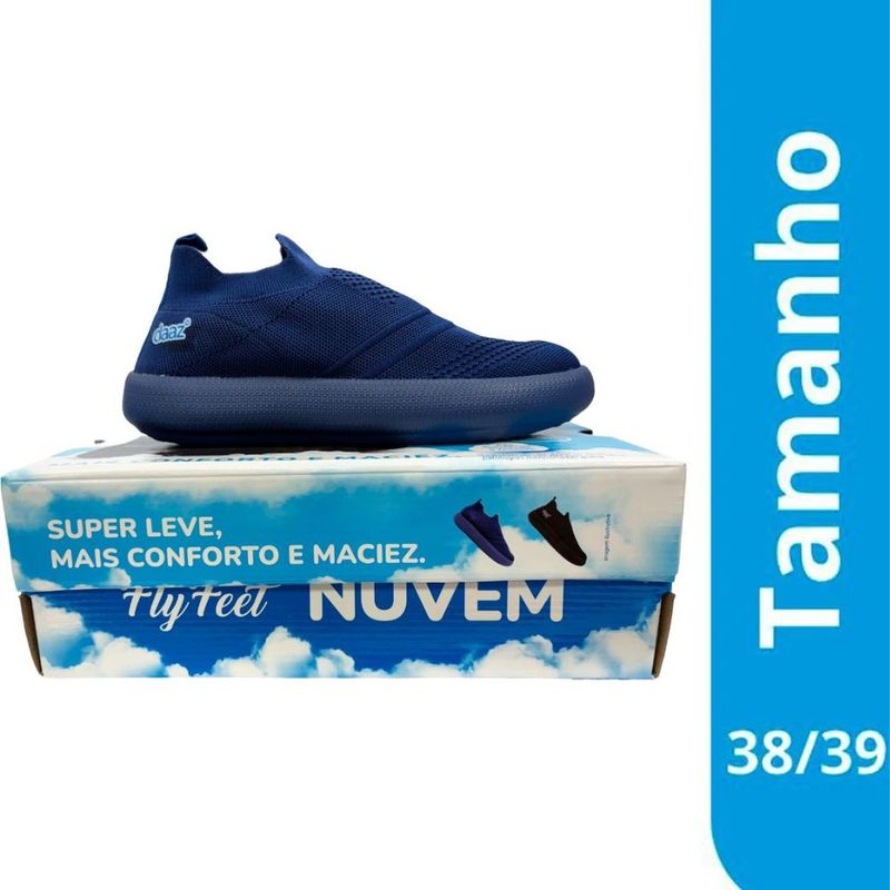tênis nuvem ortopédica daaz azul 38/39