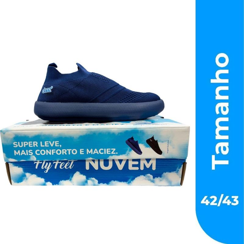 tênis nuvem ortopédica daaz azul 42/43