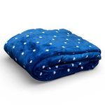 cobertor casal corttex poá 180x220cm azul (mp)