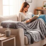 cobertor casal corttex poá 180x220cm cinza (mp)