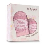 jogo toalha 2 peças appel borboletas rosa liz (mp)