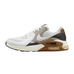 tênis casual masculino n°40 nike air max excee branco marrom (mp)