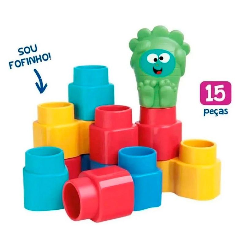 blocos de montar elka macios 15 peças 1010 (mp)