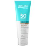 protetor solar facial fps50 bronze sunless 60g