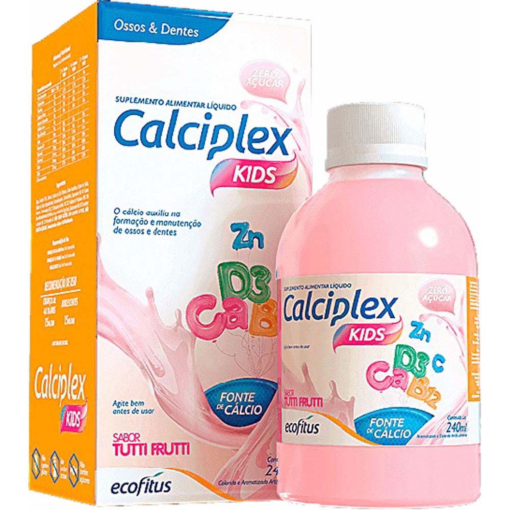 Calciplex Kids B12 + D3 240ml Tutti-Frutti