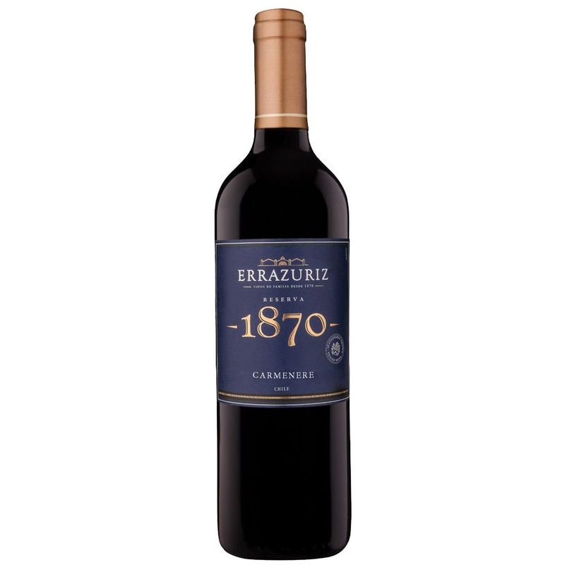 vinho errazuriz 1870 carmenère 750ml (mp)