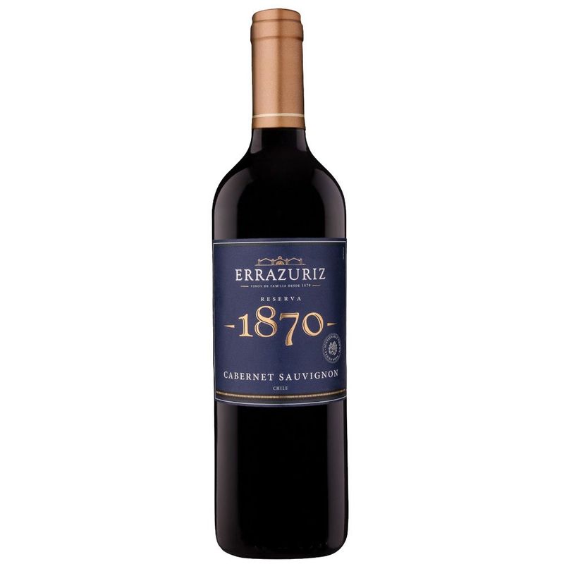 vinho errazuriz 1870 cabernet sauvignon 2019 375ml (mp)